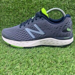 New Balance 680 V6 Mens Size 9.5 Blue Gray Green Athletic Running Shoes Sneakers